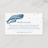 Blue Whales Ocean Book for Baby Begleitkarte (Vorderseite)