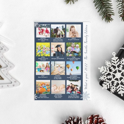 Blue What A Year Review 12 Foto Collage