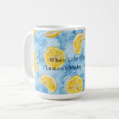 Blue When Life Gives You Lemons Lemonade Kaffeetasse (Vorderseite Links)