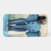 Blue Whimsical Baby Elephant, Case-Mate iPhone Hülle (Rückseite (Horizontal))