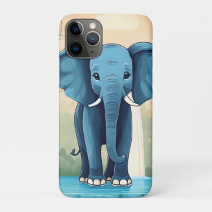 Blue Whimsical Baby Elephant, Case-Mate iPhone Hülle