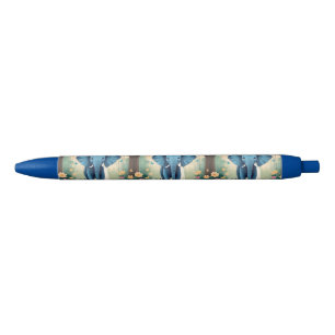 Blue Whimsical Baby Elephant, Kugelschreiber
