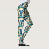 Blue Whimsical Baby Elephant, Leggings (Rechts)