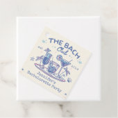 Blue Whimsical Beach Cocktail Junggeselinnen-Absch Geschenkanhänger (Beispiel)