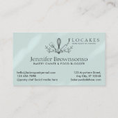 Blue Whisk Konditorei Koch Zuhause Bäckerei Café K Visitenkarte (Rückseite)