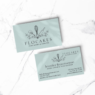 Blue Whisk Konditorei Koch Zuhause Bäckerei Café K Visitenkarte