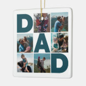 Blue & White 6 Foto Collage Vater Keramikornament (Links)