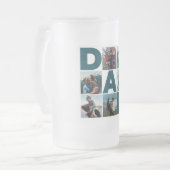 Blue & White 6 Foto Collage Vater Mattglas Bierglas (Vorderseite Links)