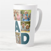 Blue & White 6 Foto Collage Vater Milchtasse (Rechte Ecke)