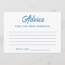 Blue White Adventure erwartet Fun Trendy Baby Dusc Hinweiskarte