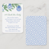 Blue White Bauble Holiday Baby Dusche Buchungen