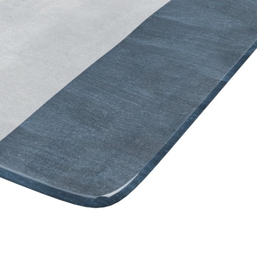 Blue White Beach Schneidebrett (Ecke)