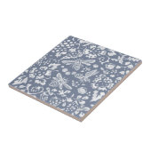 Blue White Bee Botanical Delft Dedham Malerei Fliese (Seite)