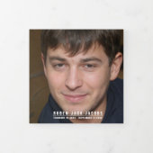 Blue White Beerdigung Service Ein kundenspezifisch Dreifach-gefaltete Programmkarte (Cover)