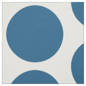 Blue White Big Polka Dots Fabric Stoff (Muster)