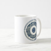 Blue White Blumenchinesisch Runde Kaffeetasse (VorderseiteRechts)