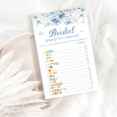 Blue White Brautparty Emoji Pictionary Game