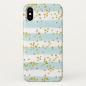 Blue, White Case Mate Barely There iPhone X Case (Rückseite)