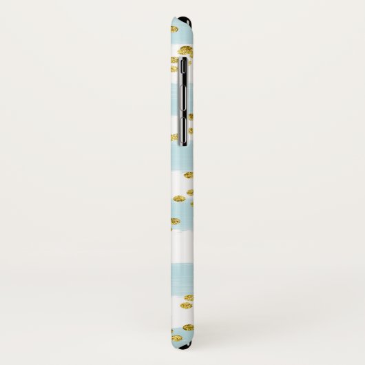 Blue, White Case Mate Barely There iPhone X Case (Hinten/Links)