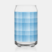 Blue White Checker Abstract Pattern Dosenglas (Rechts)