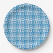 Blue White Checker Abstract Pattern