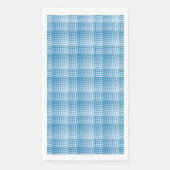 Blue White Checker Abstract Pattern Serviette (Vorderseite)