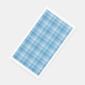 Blue White Checker Abstract Pattern Serviette (Ecke)