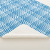 Blue White Checker Abstract Pattern Sherpadecke (3/4)