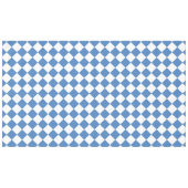 Blue White Checker Diamond Pattern Tischdecke (Vorderseite (Horizontal))