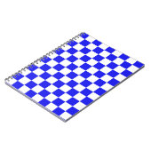Blue & White Checkered CUSTOM Notizblock (Linke Seite)