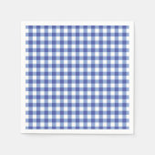 Blue & White Checkered Gingham Squares OZ Party Serviette (Vorderseite)