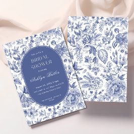 Blue White Chinoiserie Bridal Dusche Einladung