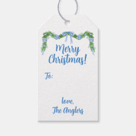 Blue & White Chinoiserie Garland Geschenkanhänger