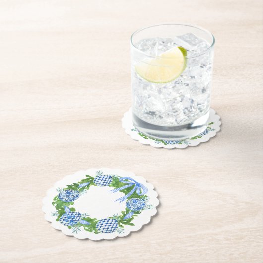 Blue & White Chinoiserie Grandmillenium Weihnachte Untersetzer (Vor Ort)