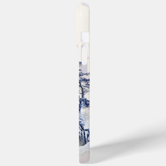 Blue & White Chinoiserie iPhone 13 Case – Artistic (Rückseite / Links)