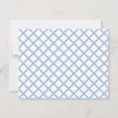 Blue White Chinoiserie Personalisiert Stationery Mitteilungskarte (Rückseite)