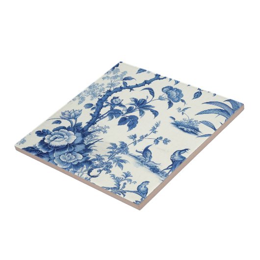 Blue & White Chinoiseries Fliese (Seite)