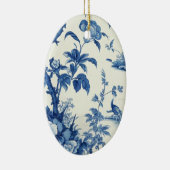 Blue & White Chinoiseries Keramik Ornament (Rechts)