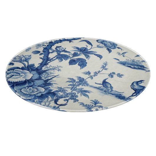Blue & White Chinoiseries Schneidebrett (Ecke)