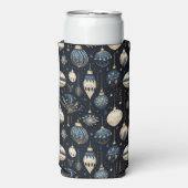 BLUE & WHITE CHRISTMAS HOLIDAY ORNAMENTS SELTERS DOSENKÜHLER (Seltzer Vorderseite)