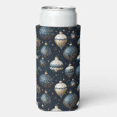 BLUE & WHITE CHRISTMAS HOLIDAY ORNAMENTS SELTERS DOSENKÜHLER (Seltzer Rückseite)