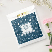 Blue & White Christmas Trees Party Geschenktütchen (Versiegelt)