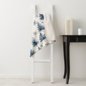 Blue White Christmas Trees Snowflakes Sherpadecke (Beispiel)