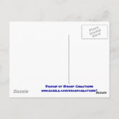 Blue & White Class 2008 Postkarte (Rückseite)