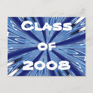 Blue & White Class 2008 Postkarte