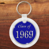 Blue White Class of 1969 Class-Wiedersehen-Schlüss Schlüsselanhänger (Rückseite)
