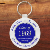 Blue White Class of 1969 Class-Wiedersehen-Schlüss Schlüsselanhänger (Vorderseite)