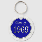 Blue White Class of 1969 Class-Wiedersehen-Schlüss Schlüsselanhänger (Rückseite)