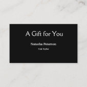 Blue White Classic Geschenkgutscheine Visitenkarte (Vorderseite)