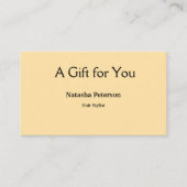 Blue White Classic Geschenkgutscheine Visitenkarte (Vorderseite)